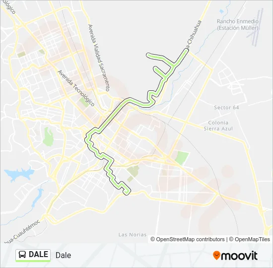 DALE Bus Line Map
