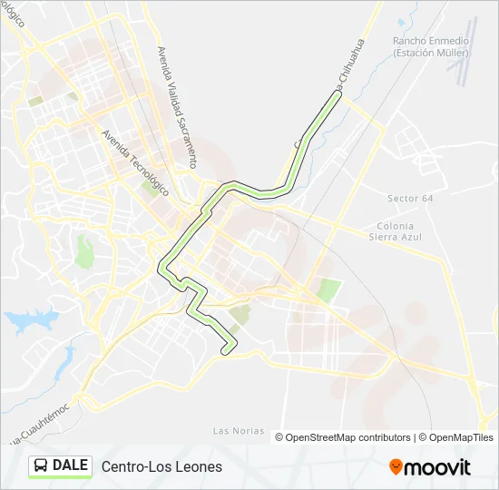 DALE Bus Line Map