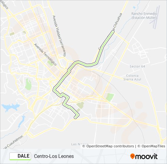 DALE bus Line Map