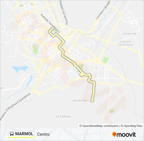 MARMOL Bus Line Map