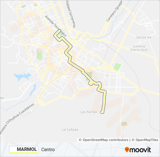 MARMOL bus Line Map