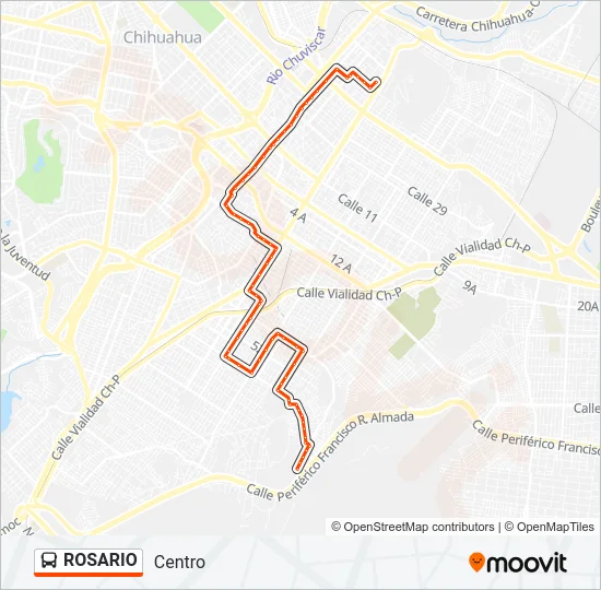 ROSARIO Bus Line Map