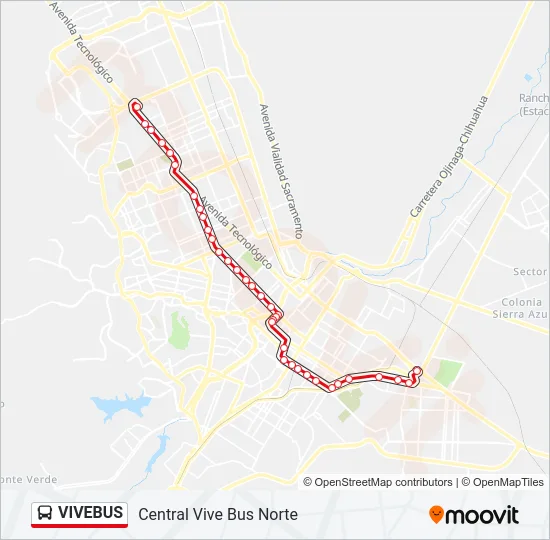VIVEBUS Bus Line Map