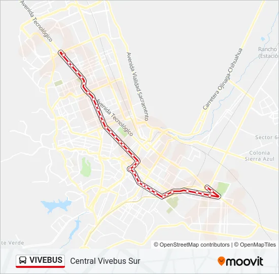 VIVEBUS Bus Line Map