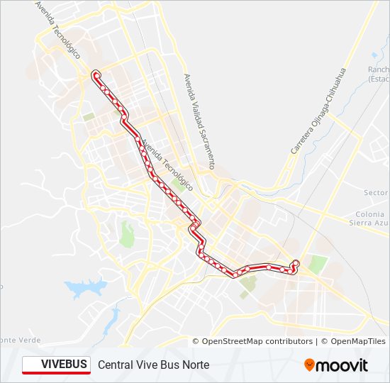 VIVEBUS bus Line Map