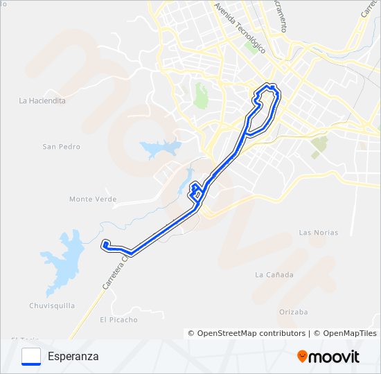 AV. ZARCO bus Line Map