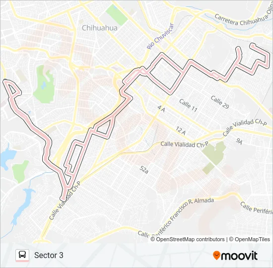 CAMPESINA Bus Line Map