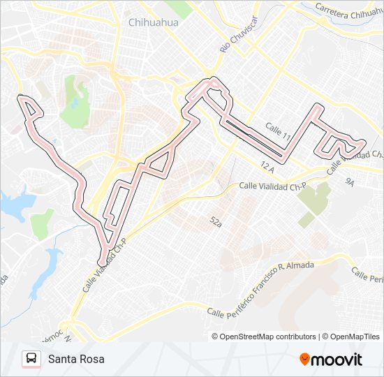 Mapa de CAMPESINA de autobús