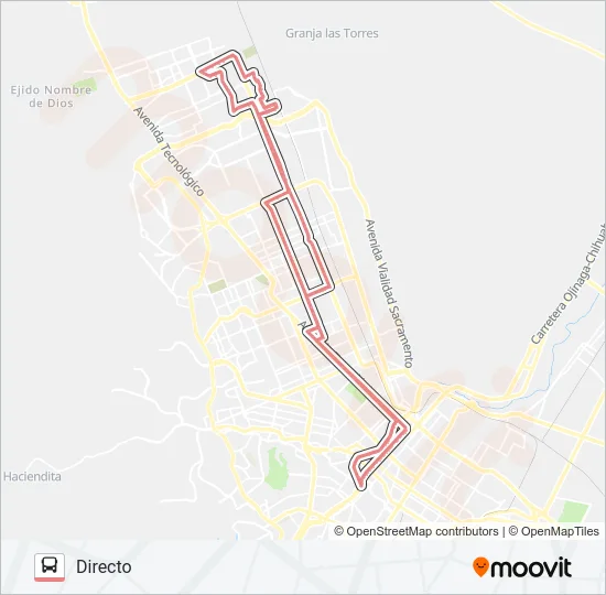 TARAHUMARA Bus Line Map