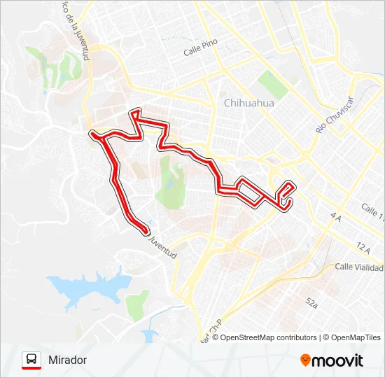 PANAMERICANA Bus Line Map