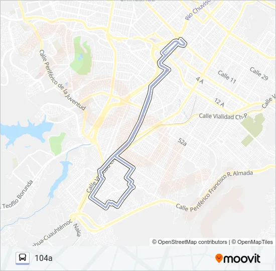 BOLIVAR ZARCO Bus Line Map