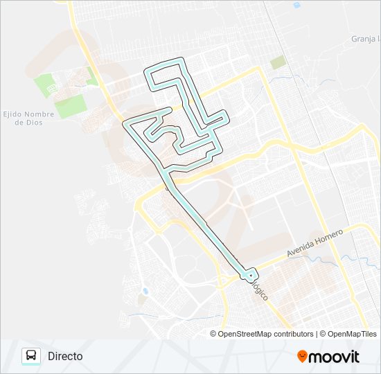 Mapa de 20 ANIVERSARIO de autobús