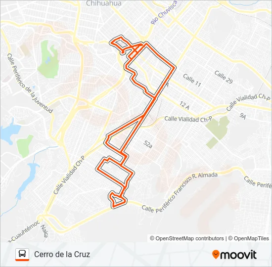 CERRO DE LA CRUZ Bus Line Map