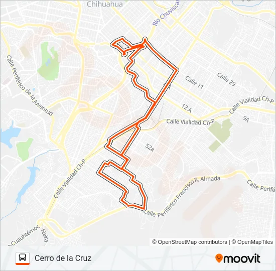 CERRO DE LA CRUZ Bus Line Map