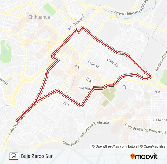CIRCUNVALACIÓN 1 Bus Line Map