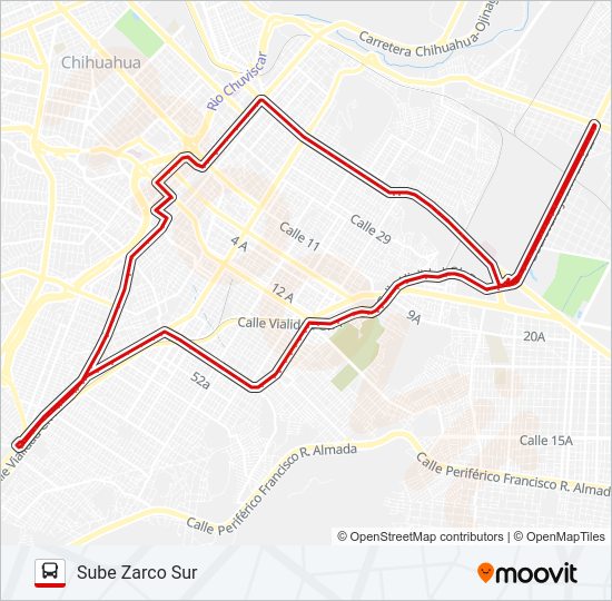 CIRCUNVALACIÓN 1 Bus Line Map