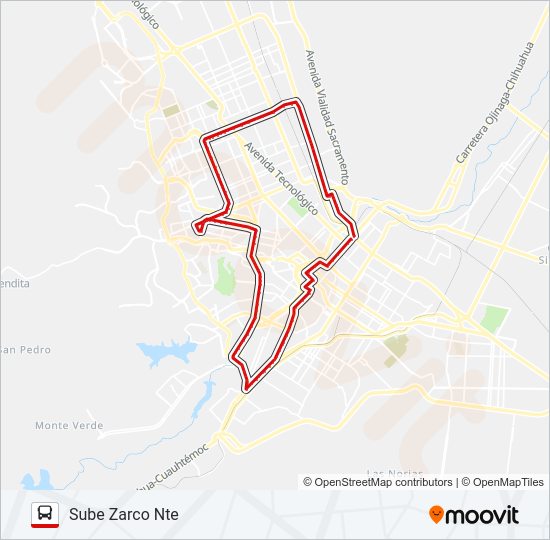 CIRCUNVALACIÓN 1 Bus Line Map