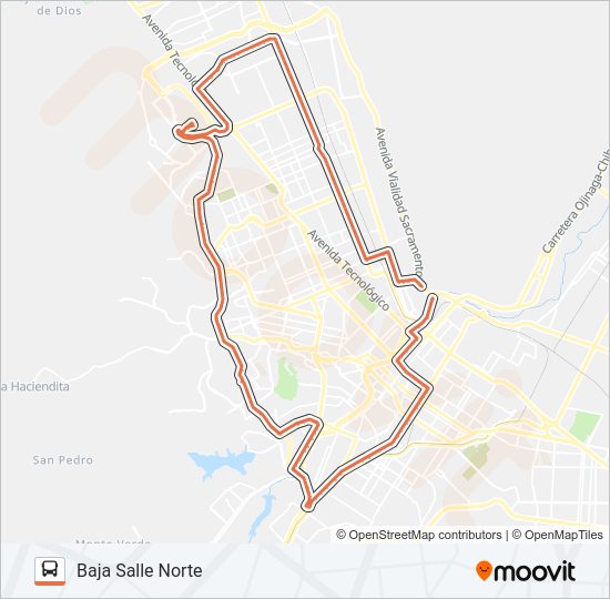 Mapa de CIRCUNVALACIÓN 2 de autobús
