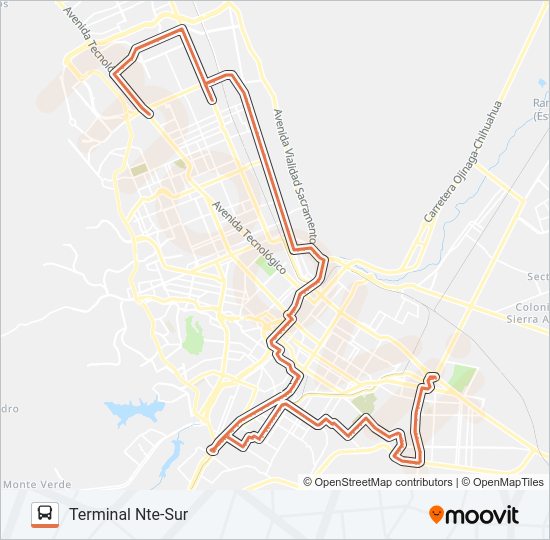 Mapa de CIRCUNVALACIÓN 2 de autobús