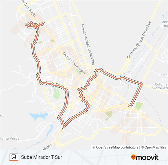 Mapa de CIRCUNVALACIÓN 2 de autobús