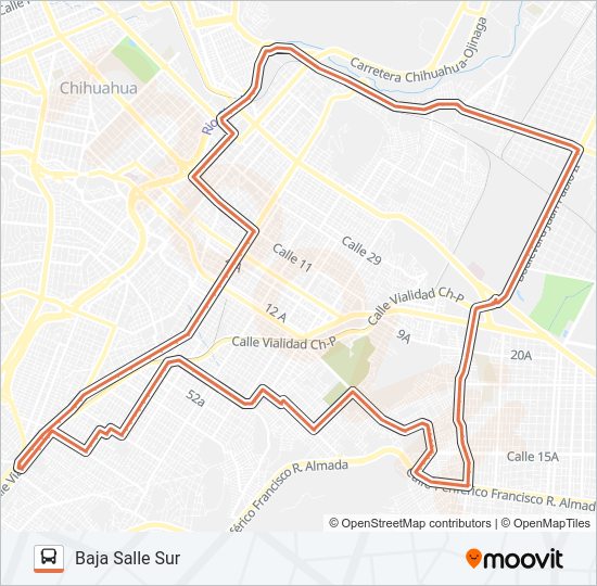 Mapa de CIRCUNVALACIÓN 2 de autobús