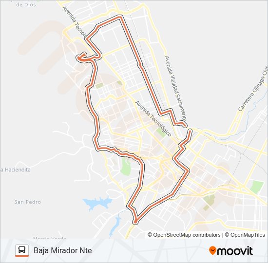 CIRCUNVALACIÓN 2 Bus Line Map
