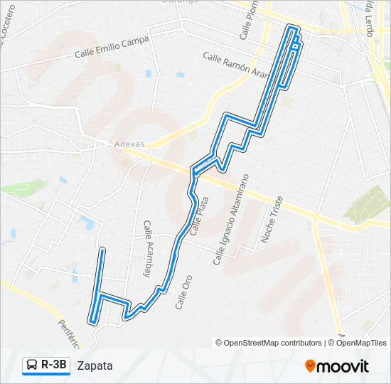 R-3B Bus Line Map