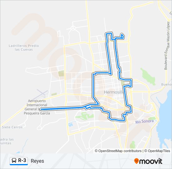 R-3 Bus Line Map