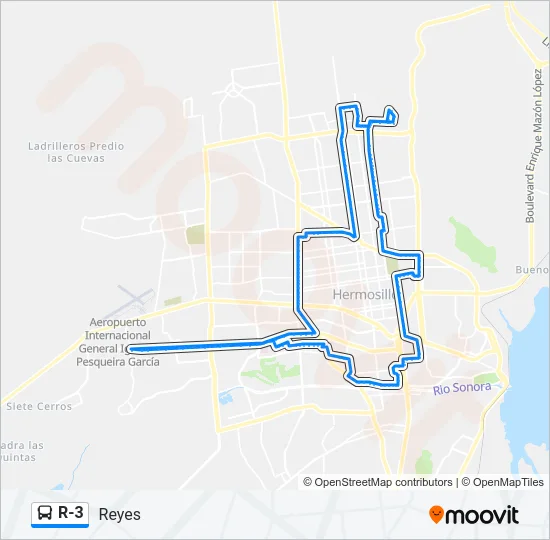R-3 Bus Line Map