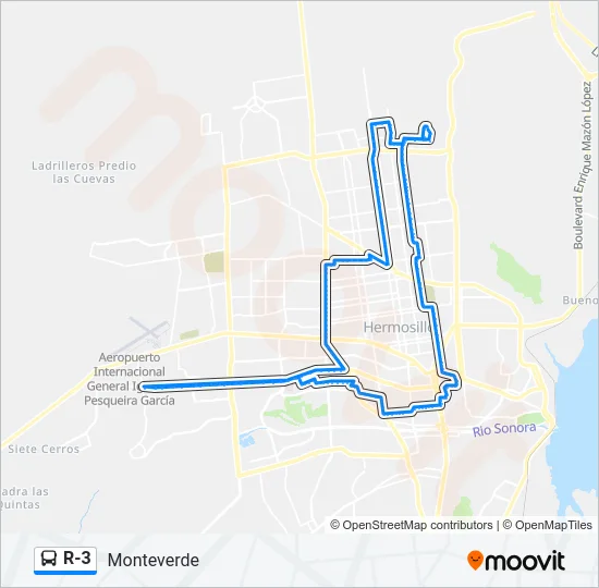 R-3 Bus Line Map