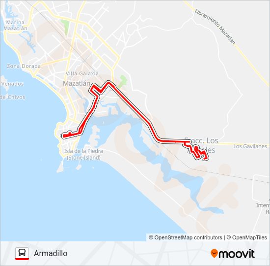 Mapa de SAN JOAQUÍN JUÁREZ MERCADO MUNICIPAL PINO SUÁREZ - ARMADILLO de autobús
