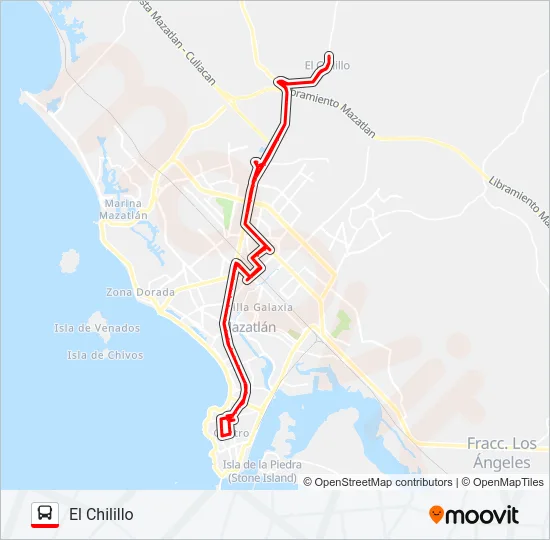 VENADILLO Bus Line Map