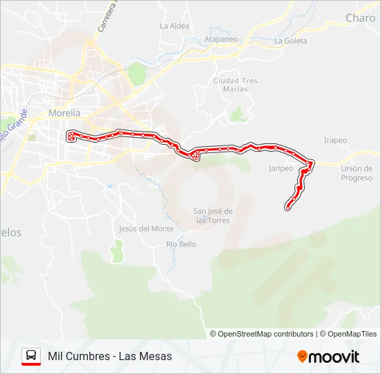 MIL CUMBRES Bus Line Map