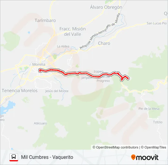 MIL CUMBRES Bus Line Map