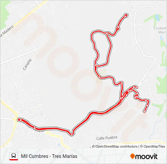 MIL CUMBRES Bus Line Map