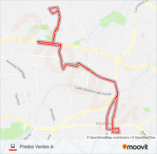 PRADOS VERDES A Bus Line Map