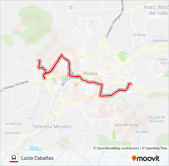 CENTROS COMERCIALES Bus Line Map