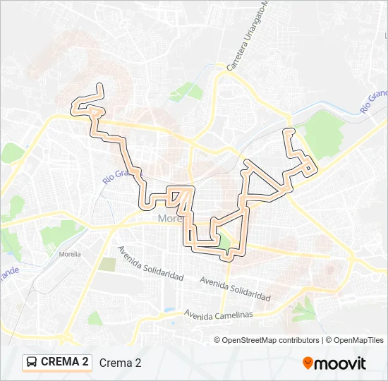 CREMA 2 Bus Line Map