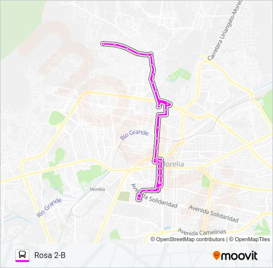 ROSA 2-B Bus Line Map