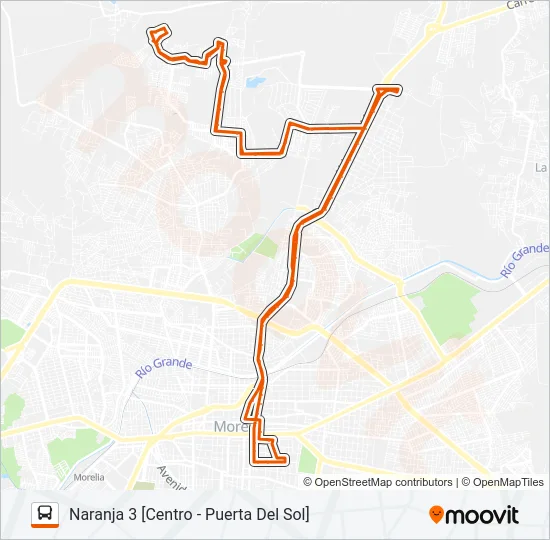 NARANJA 3 Bus Line Map