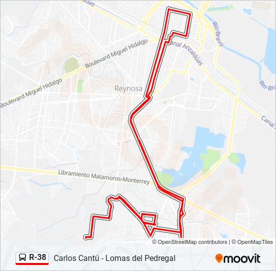 Ruta r38: horarios, paradas y mapas - Lomas Del Pedregal (Actualizado)