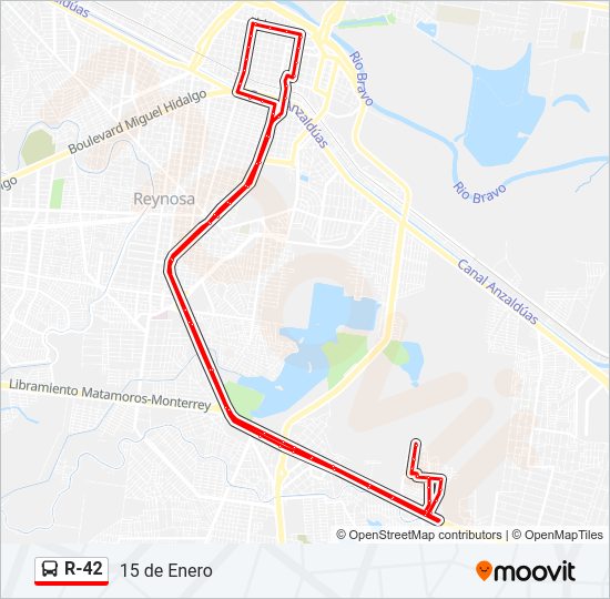 R-42 Bus Line Map