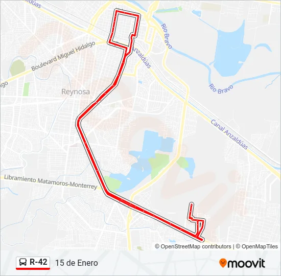 R-42 Bus Line Map