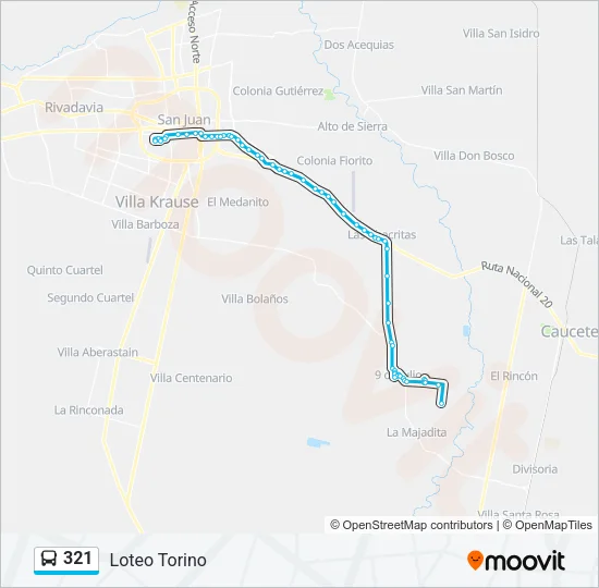 321 Bus Line Map