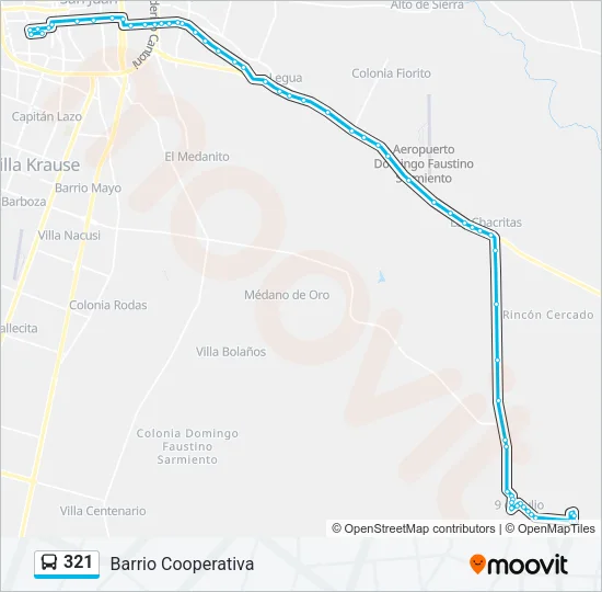 321 Bus Line Map