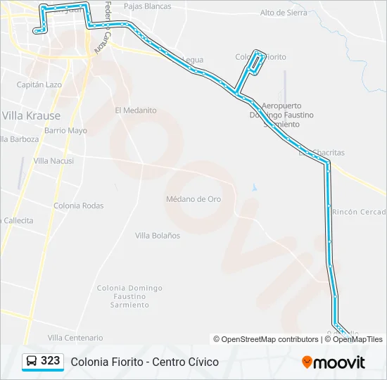 323 Bus Line Map