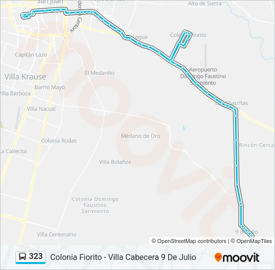 323 Bus Line Map
