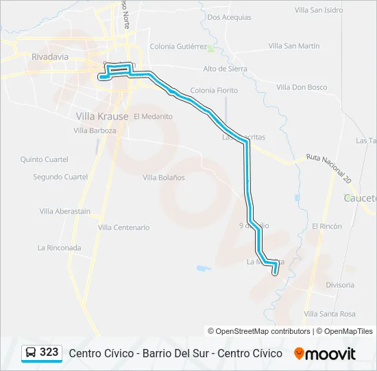 323 Bus Line Map