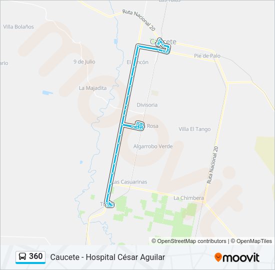 Mapa de 360 de autobús