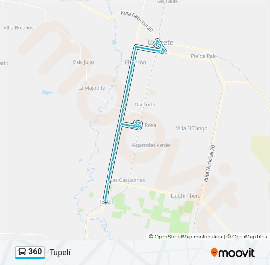 Mapa de 360 de autobús